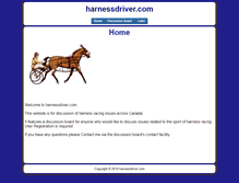 Tablet Screenshot of harnessdriver.com